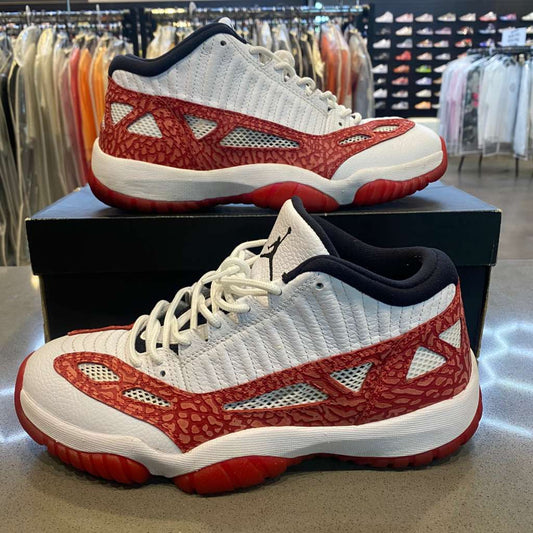 Jordan 11 Retro Low IE White Gym Red Size 8.5 919712-101 - Pre-Owned