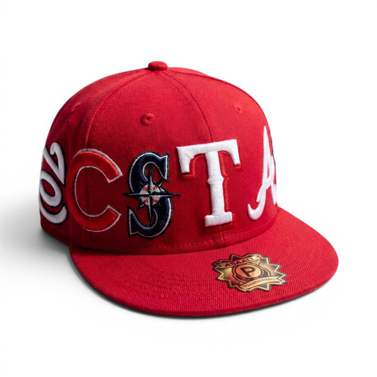 Asaali x Paraphernalia Baseball Fitted Cap Red