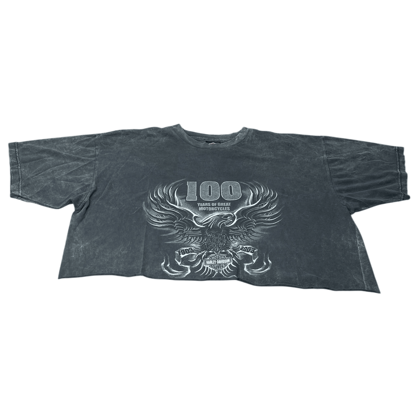 Vintage 2003 Harley-Davidson of Cadiz Cropped Shirt - Used/Worn