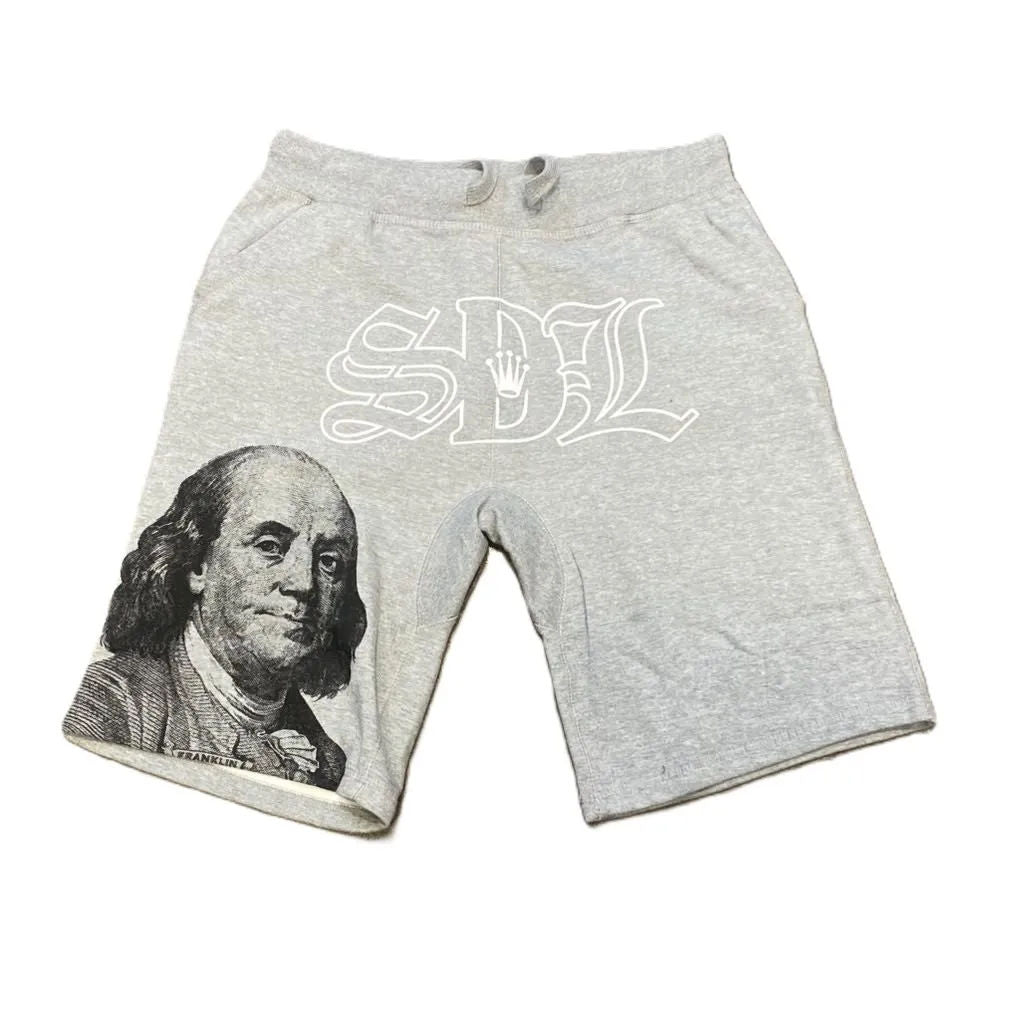 SDL Crown Script Logo Benjamin Sweatshorts Grey/White/Black