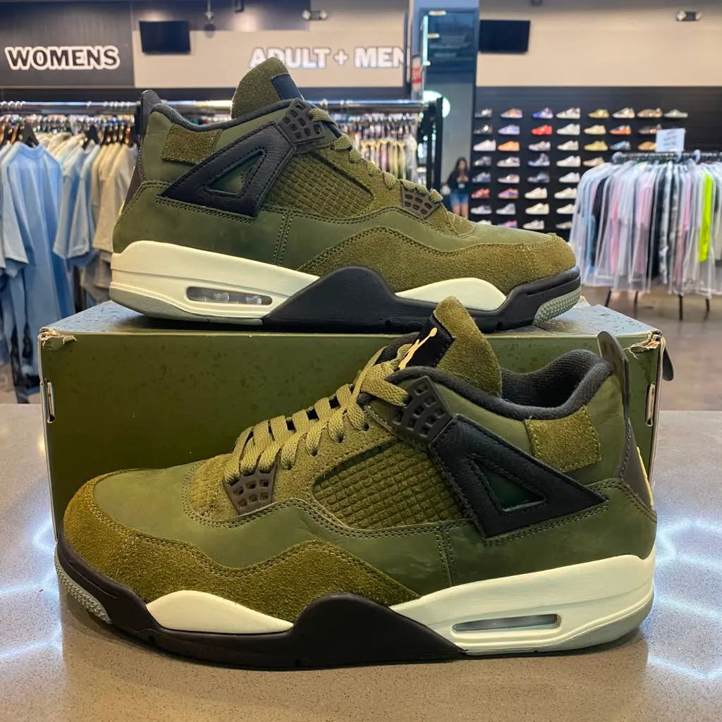 Jordan 4 Retro SE Craft Medium Olive Size 12 FB9927-200 - Pre-Owned