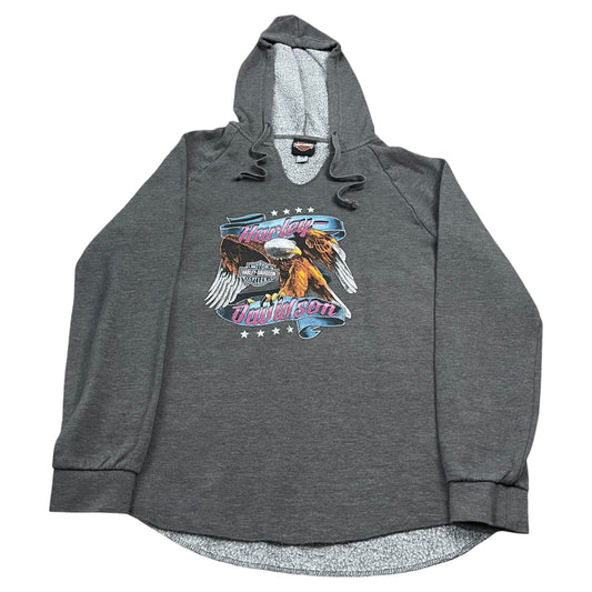 Y2K Harley-Davidson Eagle Hooded Sweatshirt - Used/Worn