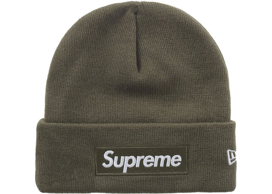 Supreme New Era Box Logo Beanie (FW25) Light Olive