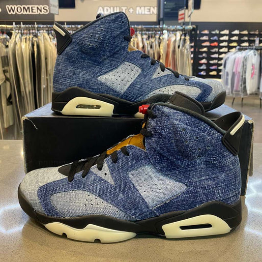 Jordan 6 Retro Washed Denim Size 10.5 CT5350-401 - Pre-Owned