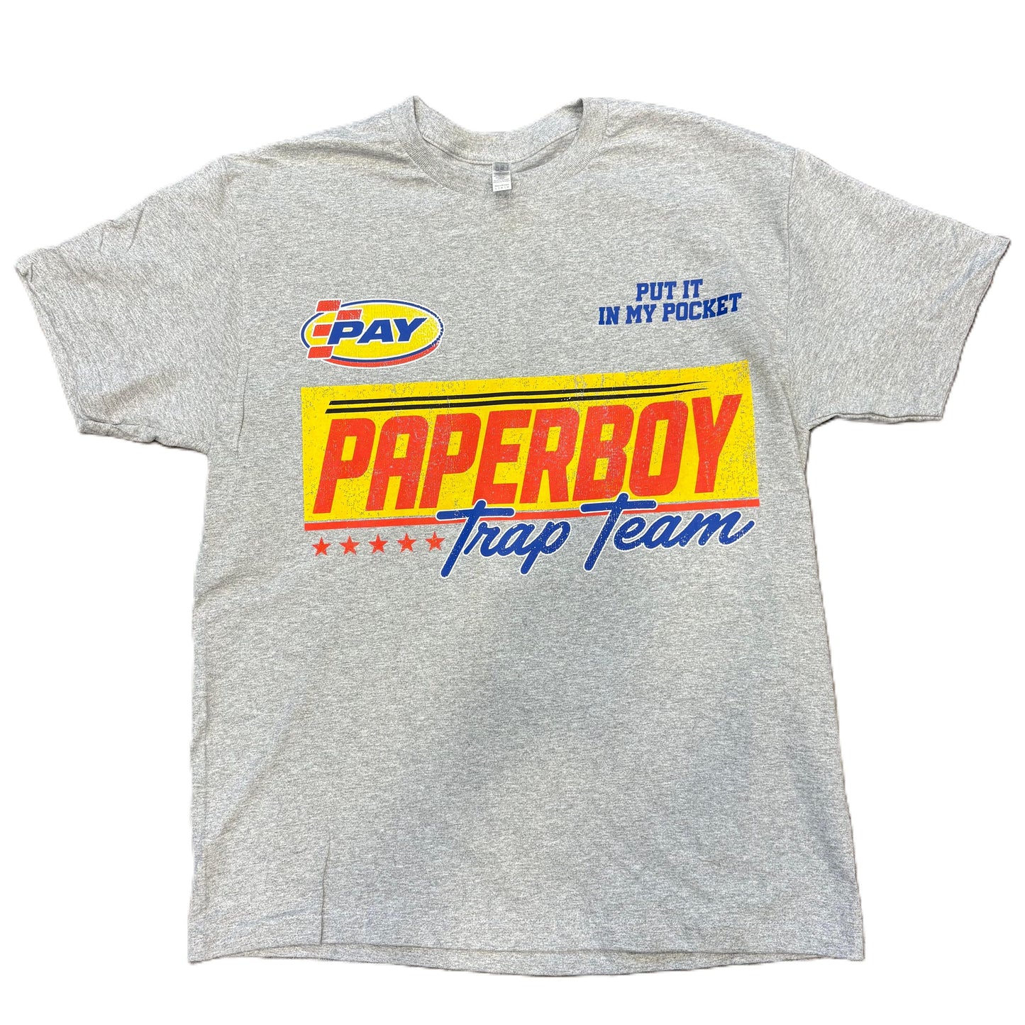 Paper Boy Raceblock Tee Gray/Blue