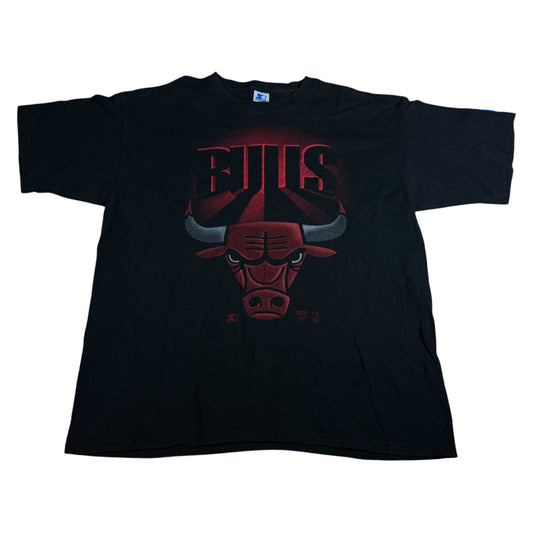 Vintage 90s NBA Chicago Bulls Logo Starter T-Shirt - Used/Worn