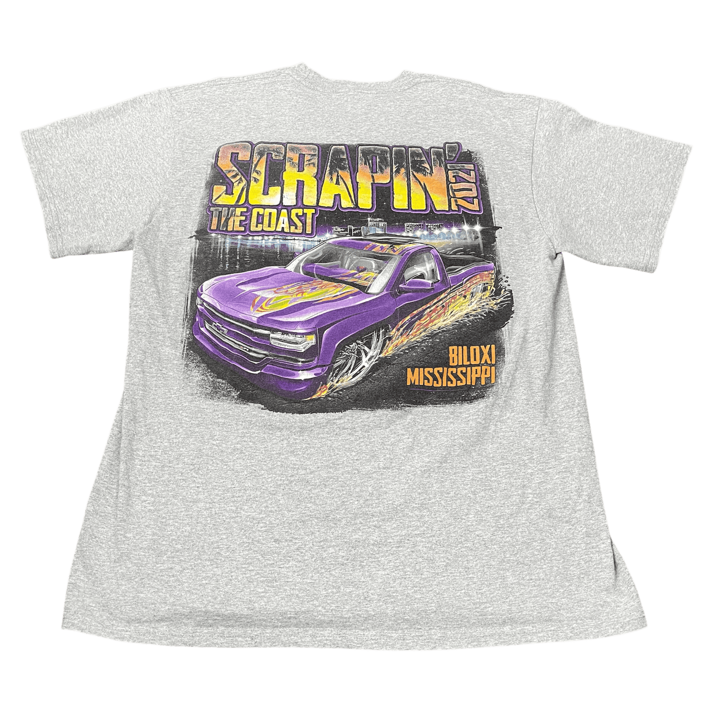 Y2K Scrapin' The Coast Mississippi Racing T-Shirt - Used