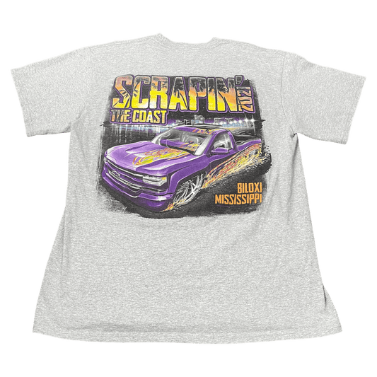 Y2K Scrapin' The Coast Mississippi Racing T-Shirt - Used