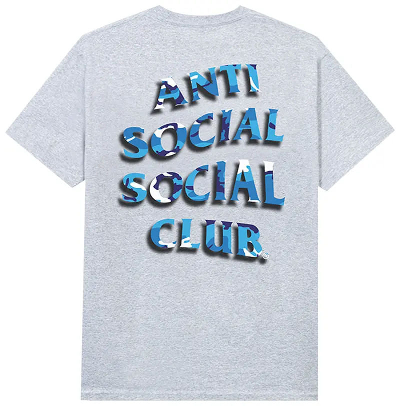 Anti Social Social Club Hidden Messages 8.0 Tee Heather Grey