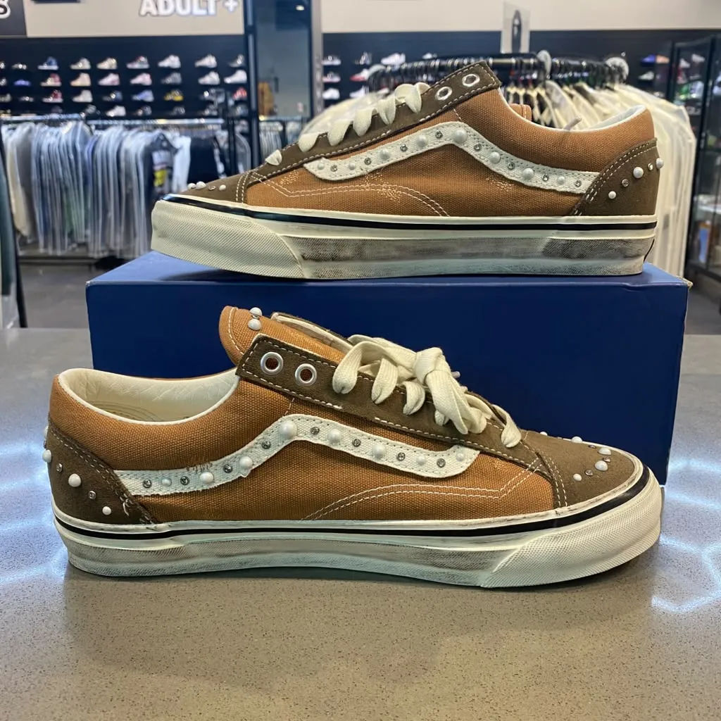 Vans LX Old Skool 36 Pearlized Pack Vintage Cocoa Brown Size 10.5 VN000E8VFST - Pre-Owned