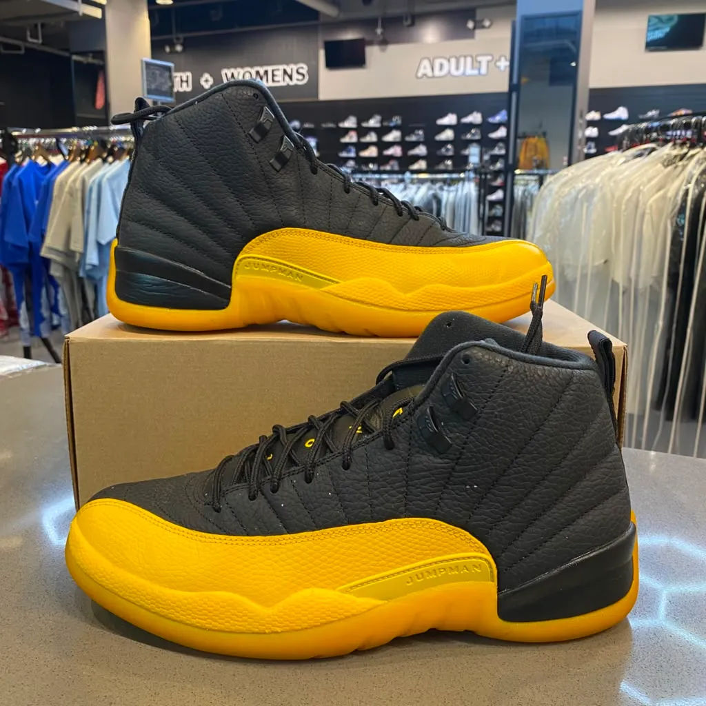 Jordan 12 Retro Black University Gold Size 10.5 130690-070 - Pre-Owned (Replacement Box)