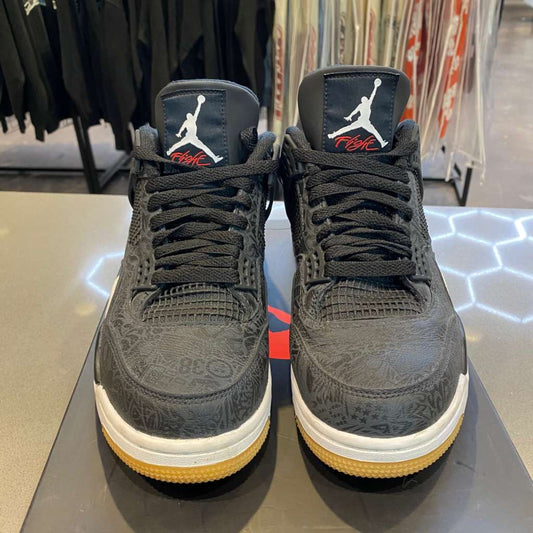 Jordan 4 Retro Laser Black Gum Size 9 CI1184-001 - Pre-Owned