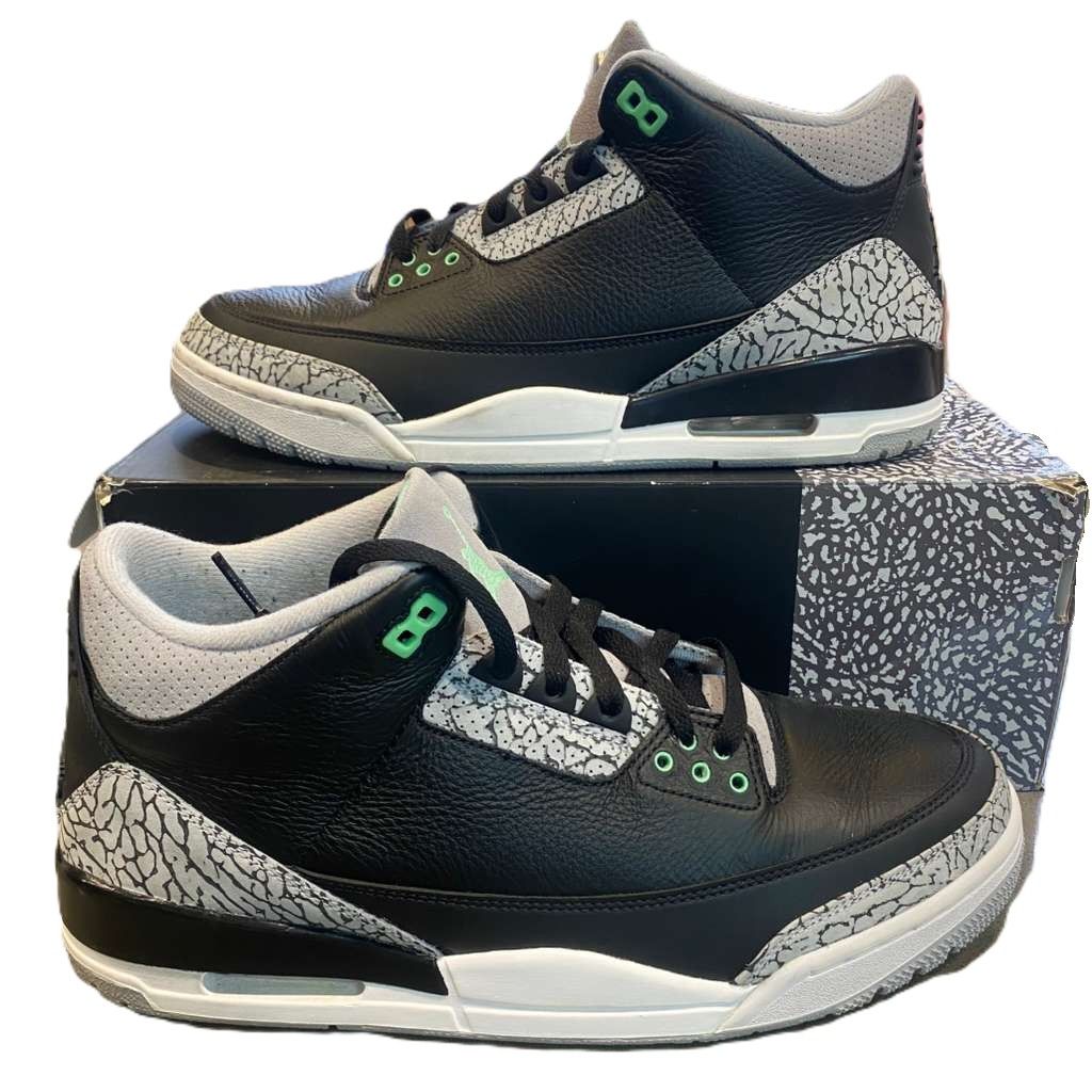 Jordan 3 Retro Green Glow - Pre-Owned