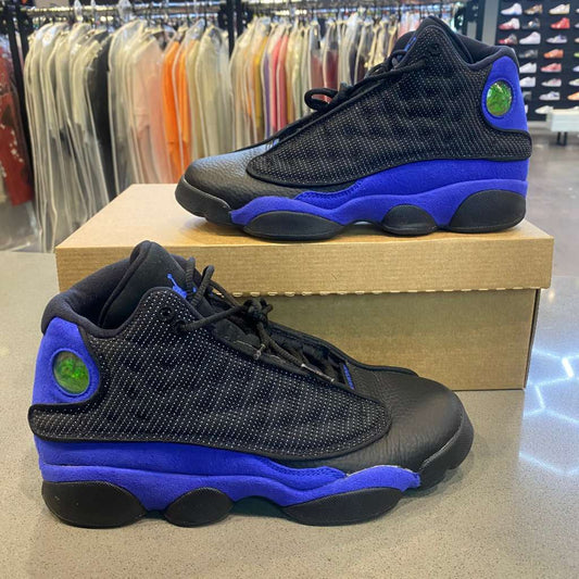 Jordan 13 Retro Black Hyper Royal (GS) Size 7Y 884129-040 - Pre-Owned (Replacement Box)