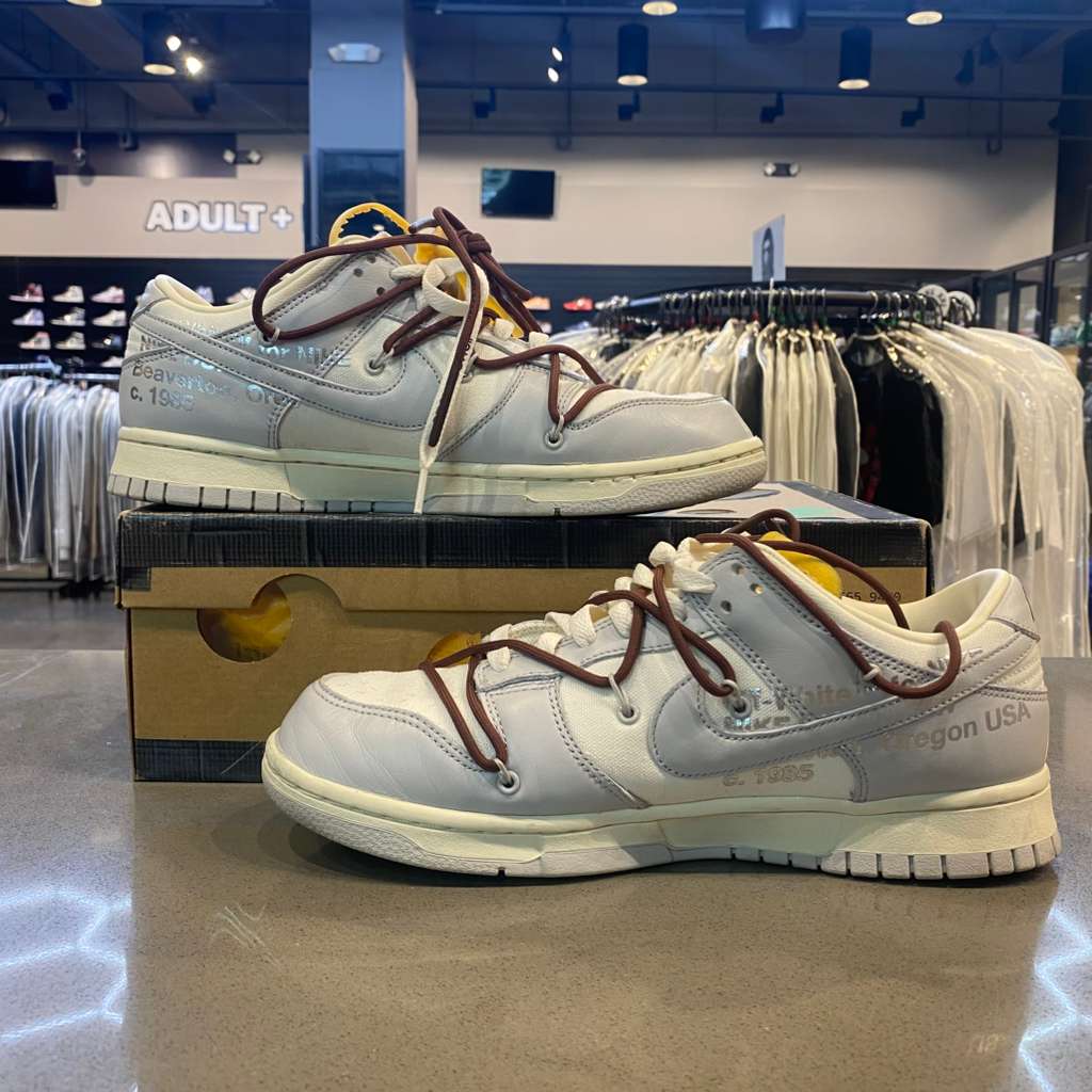 Nike Dunk Low Off-White Lot 46 Size 9.5 DM1602-102 - Pre-Owned