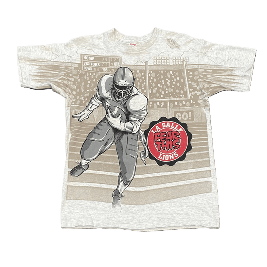 Vintage La Salle Lions Football AOP T-Shirt - Used/Worn