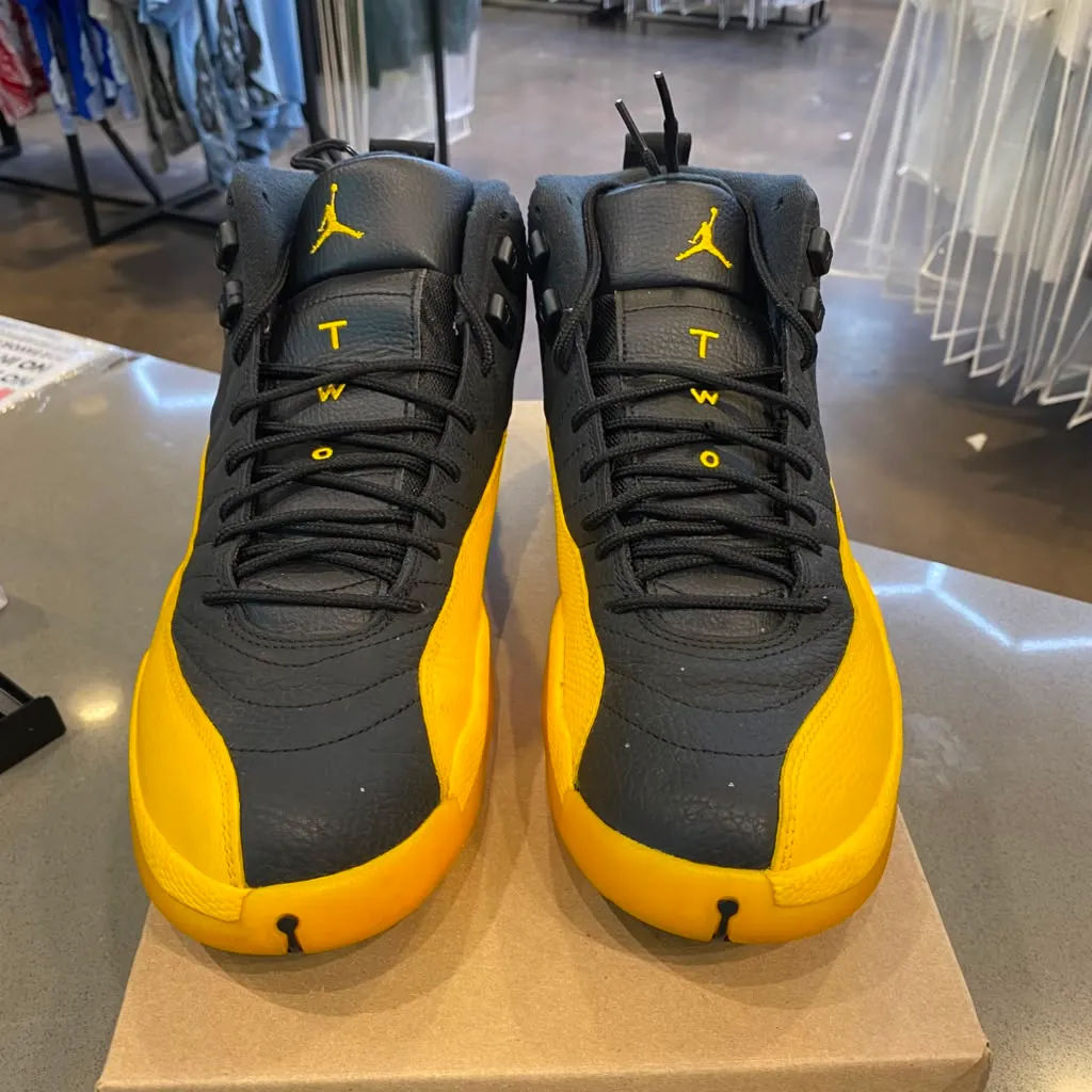 Jordan 12 Retro Black University Gold Size 10.5 130690-070 - Pre-Owned (Replacement Box)