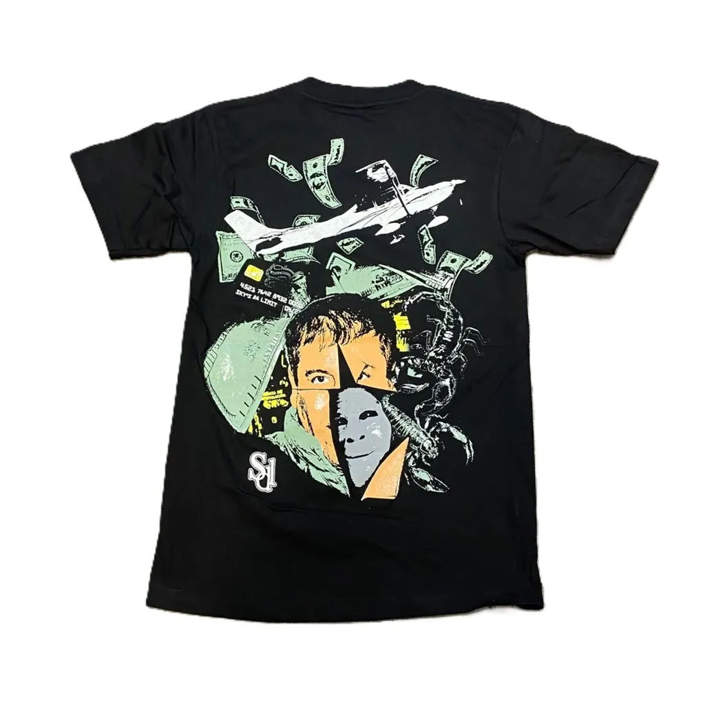 SDL Money Plane Tee Black