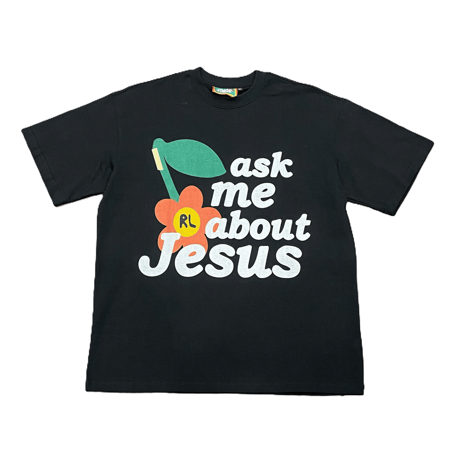 "Ask About Jesus" Tee - Black