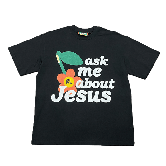 "Ask About Jesus" Tee - Black
