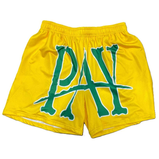 Paper Boy Pay Shorts Yellow