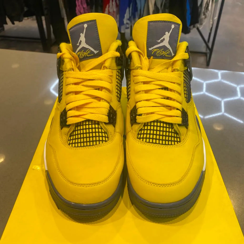 Jordan 4 Retro Lightning (2021) Size 10.5 CT8527-700 - Pre-Owned