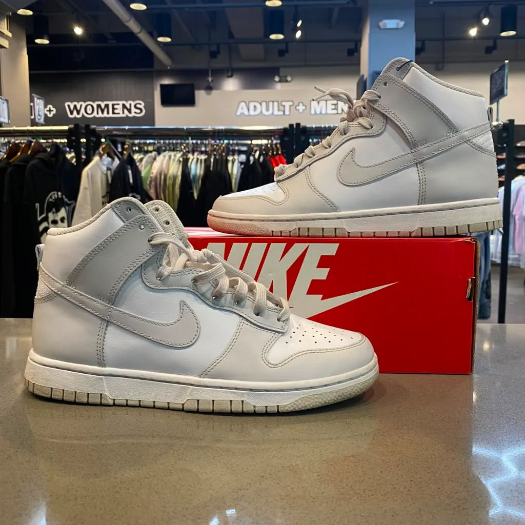 Nike Dunk High Retro White Vast Grey Size 7.5 DD1399-100 - Pre-Owned