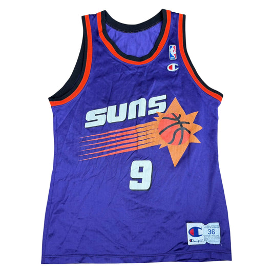 Vintage NBA Dan Majerle #9 Phoenix Suns Champion Basketball Jersey - Used/Worn