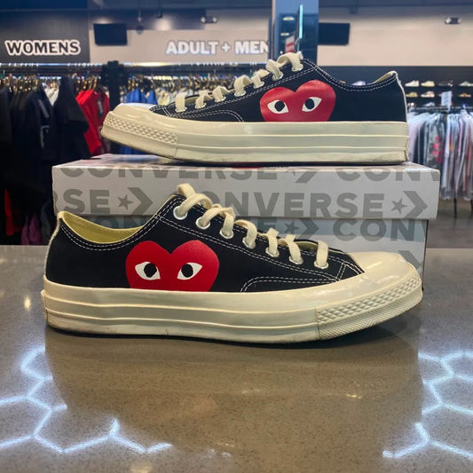 Converse Chuck Taylor All Star 70 Ox Comme des Garcons PLAY Black Size 9 150206C/A08796C - Pre-Owned