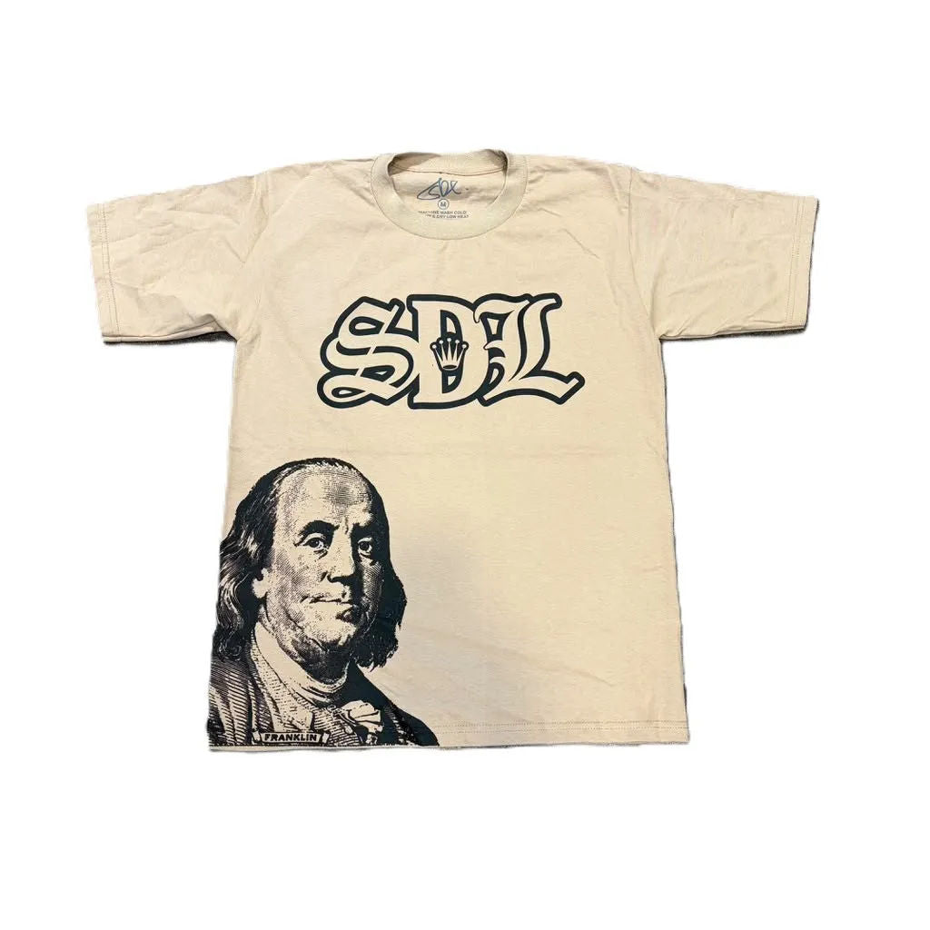 SDL Crown Logo Benjamin Tee Tan/Black