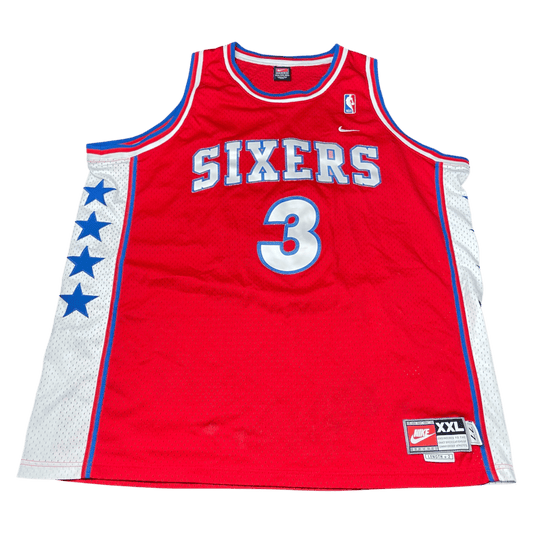 Vintage Nike NBA Philadelphia 76ers Allen Iverson #3 Jersey - Used/Worn