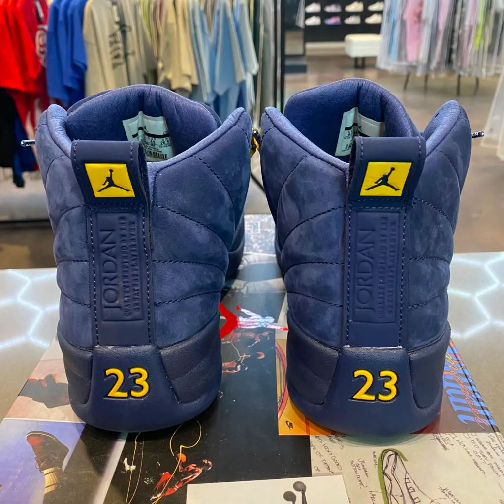 Jordan 12 Retro Michigan Size 8.5 BQ3180-407 - Pre-Owned
