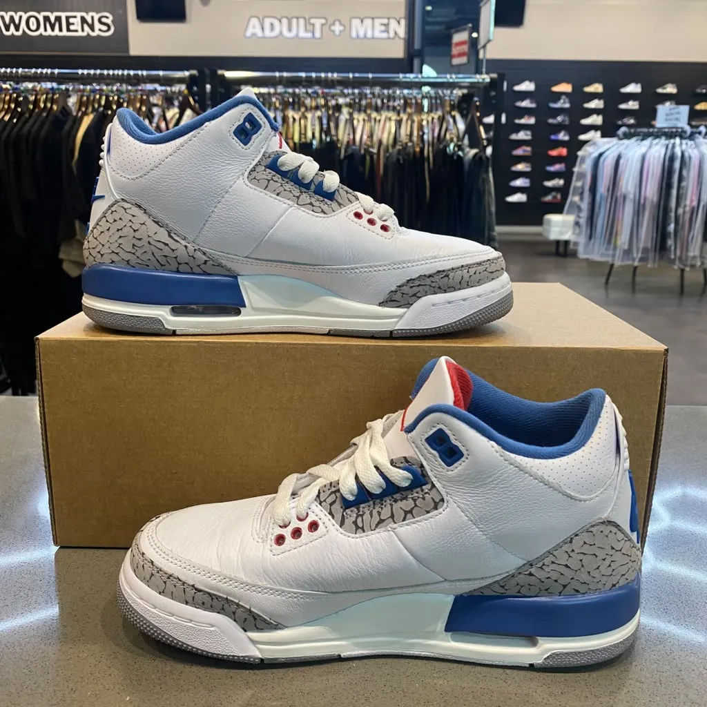 Jordan 3 Retro True Blue (2026) (GS) Size 5Y DM0967-104 - Pre-Owned (Replacement Box)