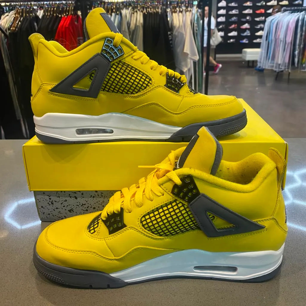 Jordan 4 Retro Lightning (2021) Size 10.5 CT8527-700 - Pre-Owned