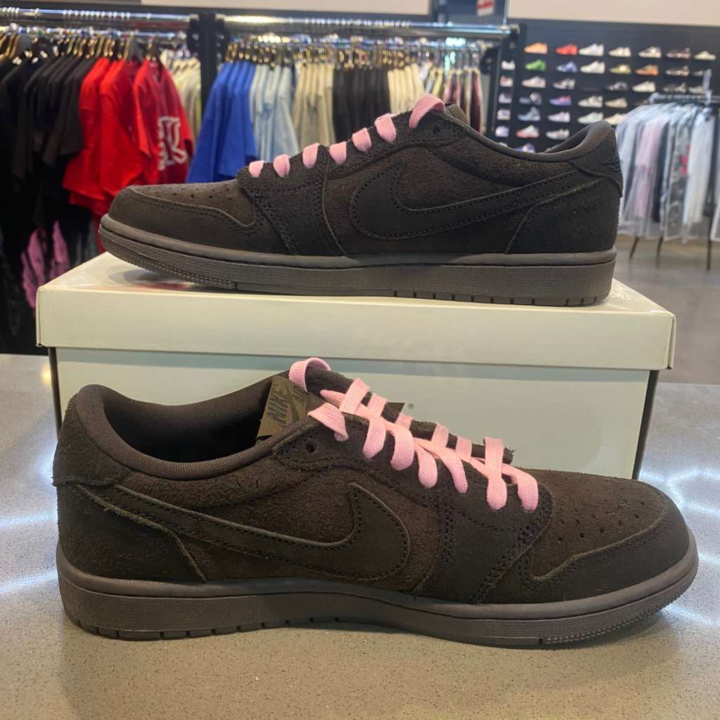 Jordan 1 Retro Low OG SP Travis Scott Velvet Brown Size 8.5 DM7866-202 - Pre-Owned