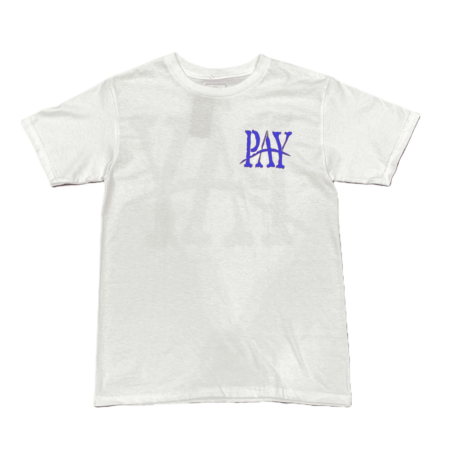 White/Blue/Orange Pay Work Tee