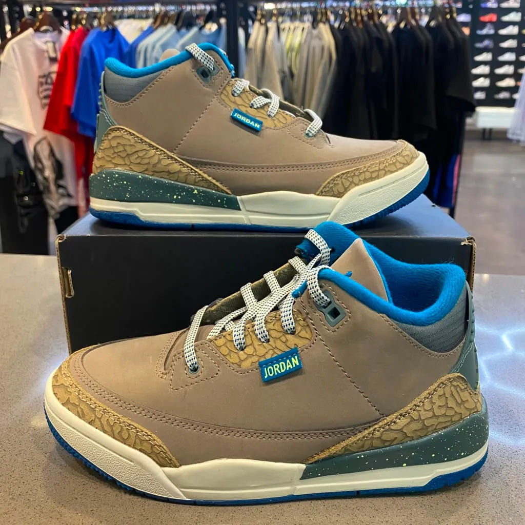 Jordan 3 Retro Olive Grey (PS) Size 2Y IB7064-001 - Pre-Owned