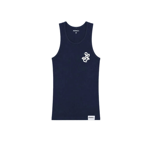 Asaali A Logo Men's Tank Top Navy