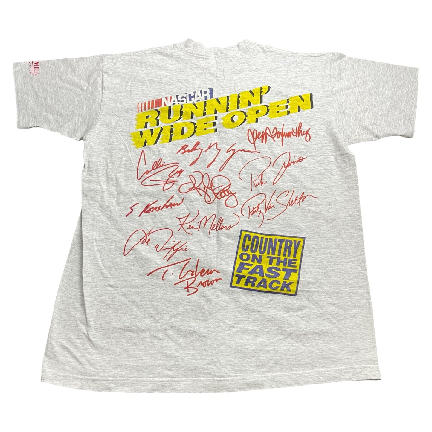 Vintage NASCAR Autograph Signature T-Shirt - Like New