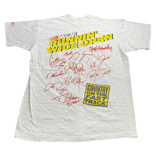 Vintage NASCAR Autograph Signature T-Shirt - Like New