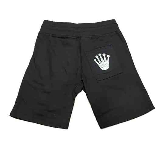 SDL Basic Logo Crown Sweatshorts Black/White Camo