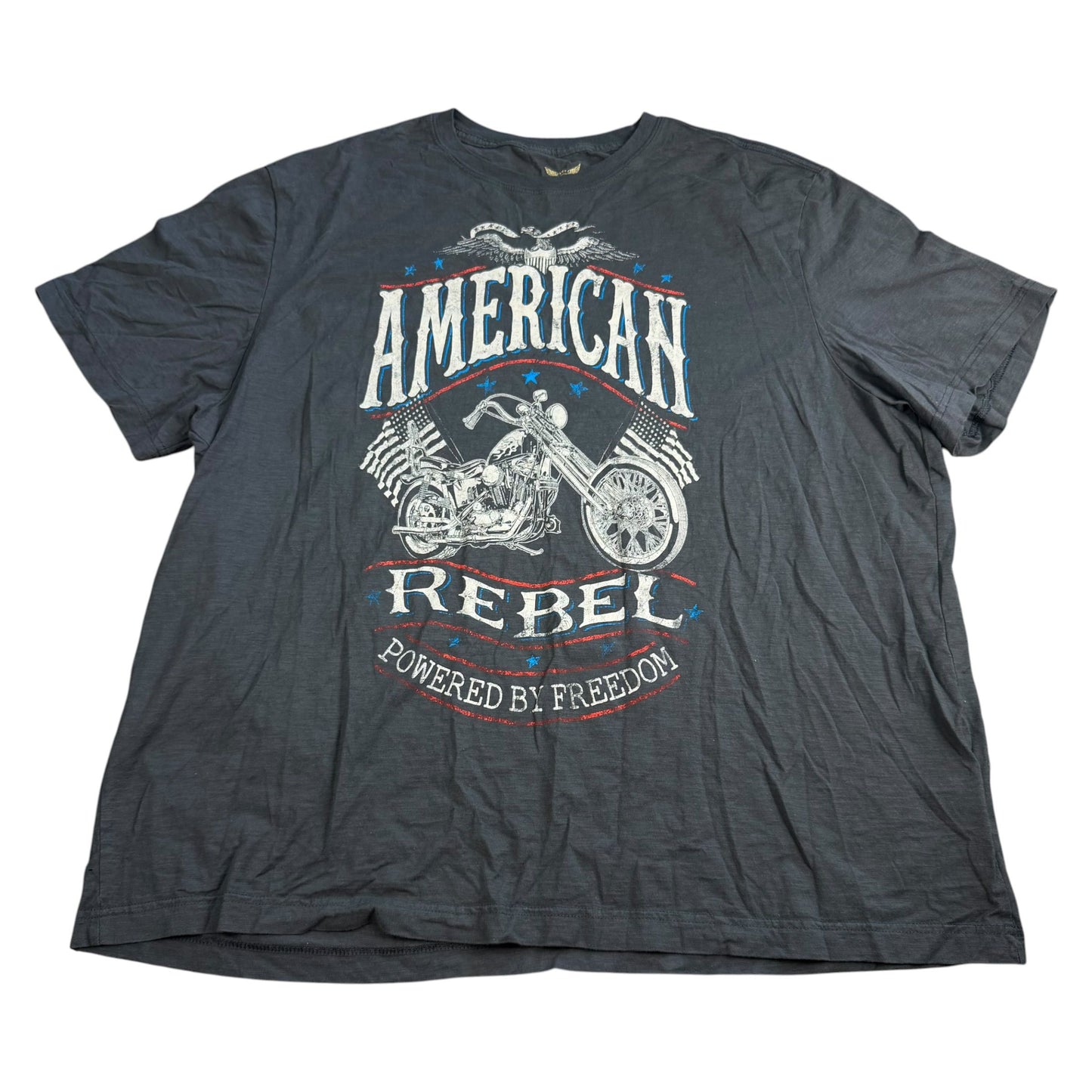 Y2K American Rebel Biker Faded Glory T-Shirt - Used/Worn