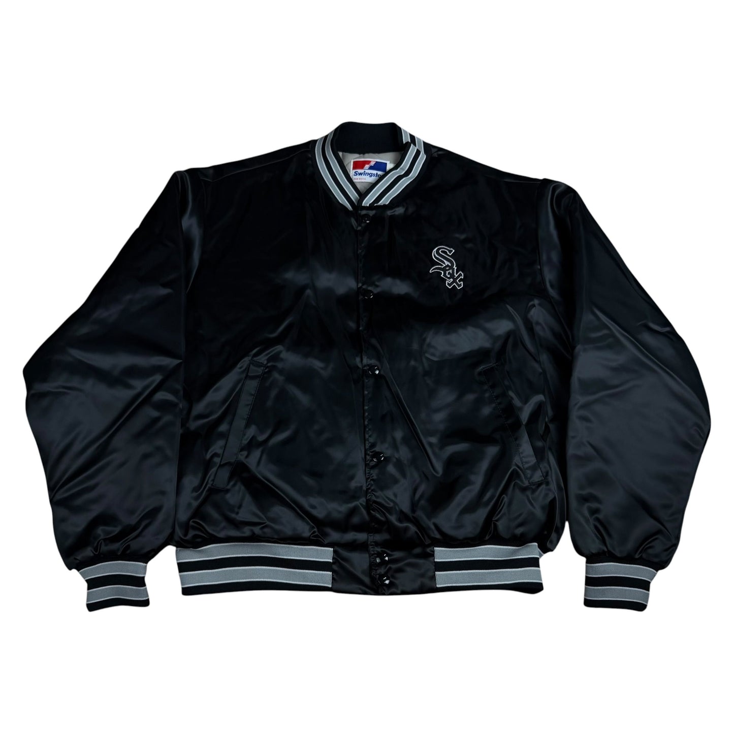 Vintage MLB Chicago White Sox Swingster Satin Bomber Varsity Jacket - Used/Worn