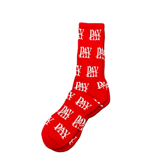 PAPERBOY SOCKS RED/WHITE