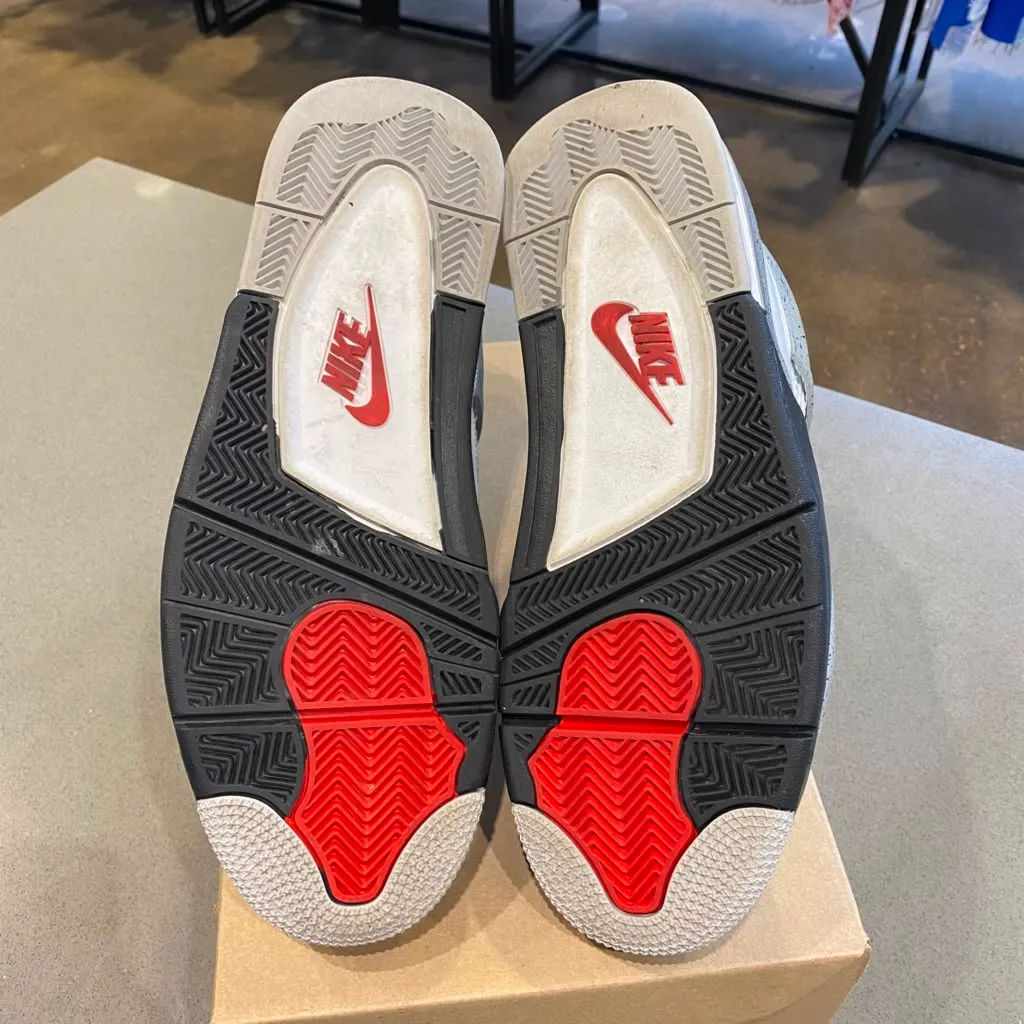 Jordan 4 Retro White Cement (2025) Size 12 FV5029-100 - Pre-Owned (Replacement Box)