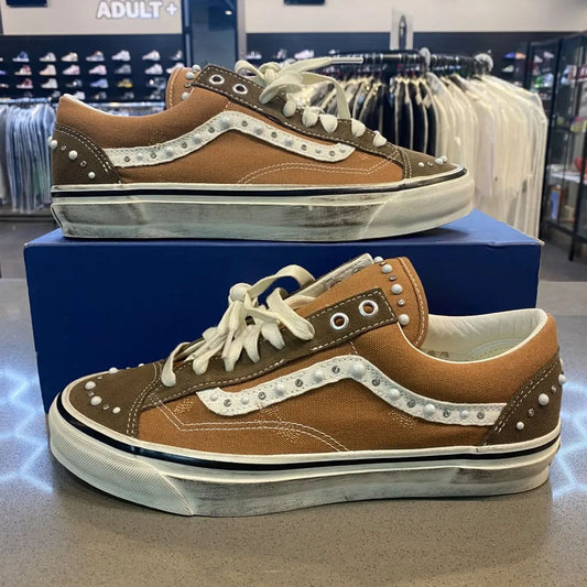 Vans LX Old Skool 36 Pearlized Pack Vintage Cocoa Brown Size 10.5 VN000E8VFST - Pre-Owned