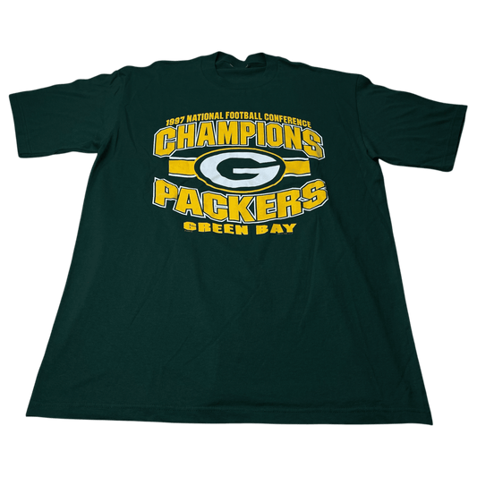 Vintage 1997 NFL Green Bay Packers Conference Champions T-Shirt - Used/Worn