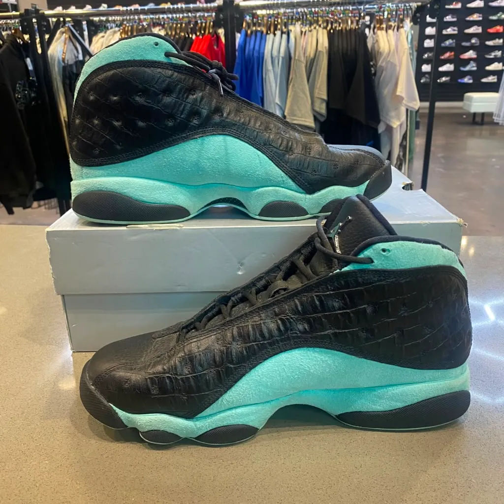 Jordan 13 Retro Black Island Green Size 10.5 414571-030 - Pre-Owned
