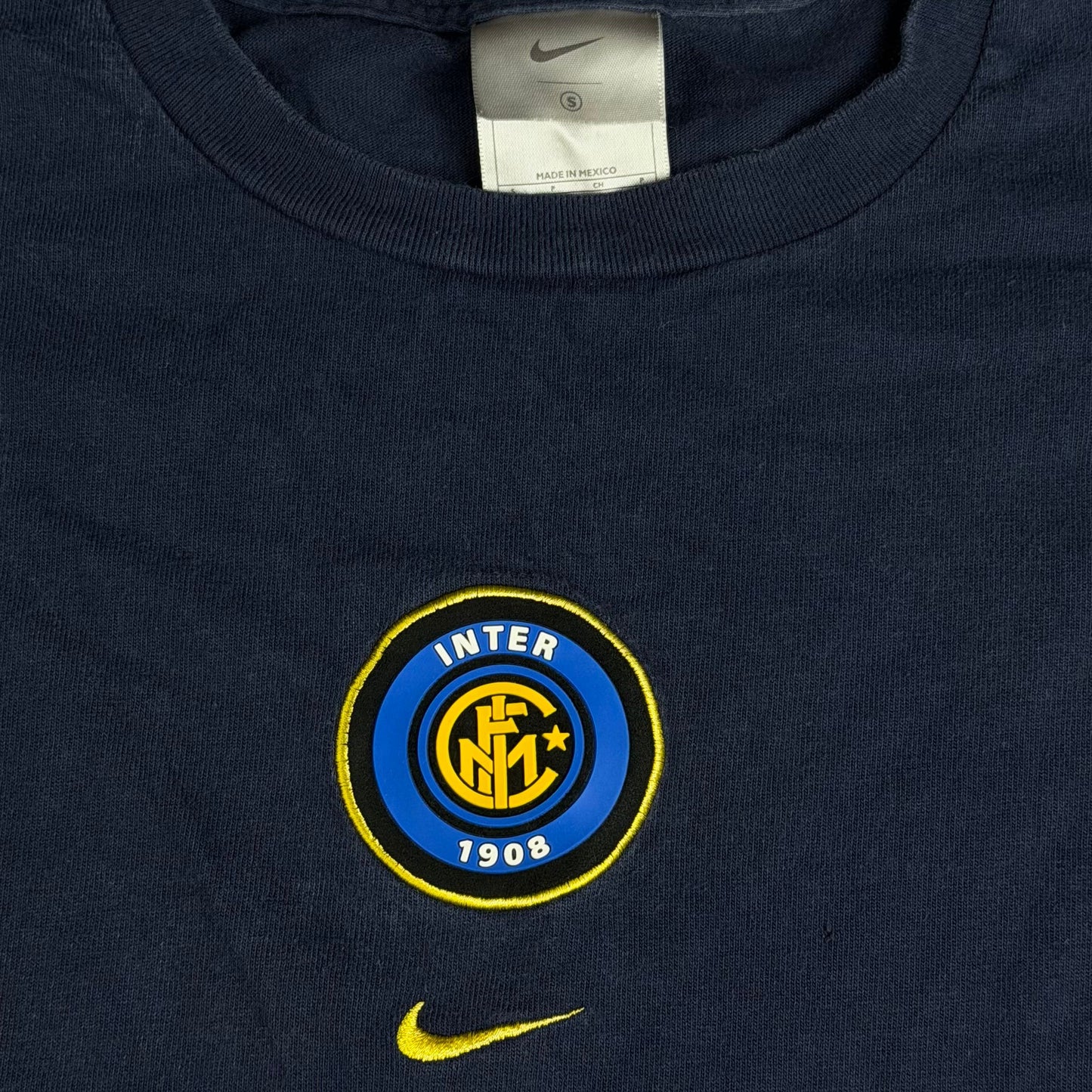 Vintage Nike Inter Milan Center Swoosh Soccer T-Shirt - Used/Worn