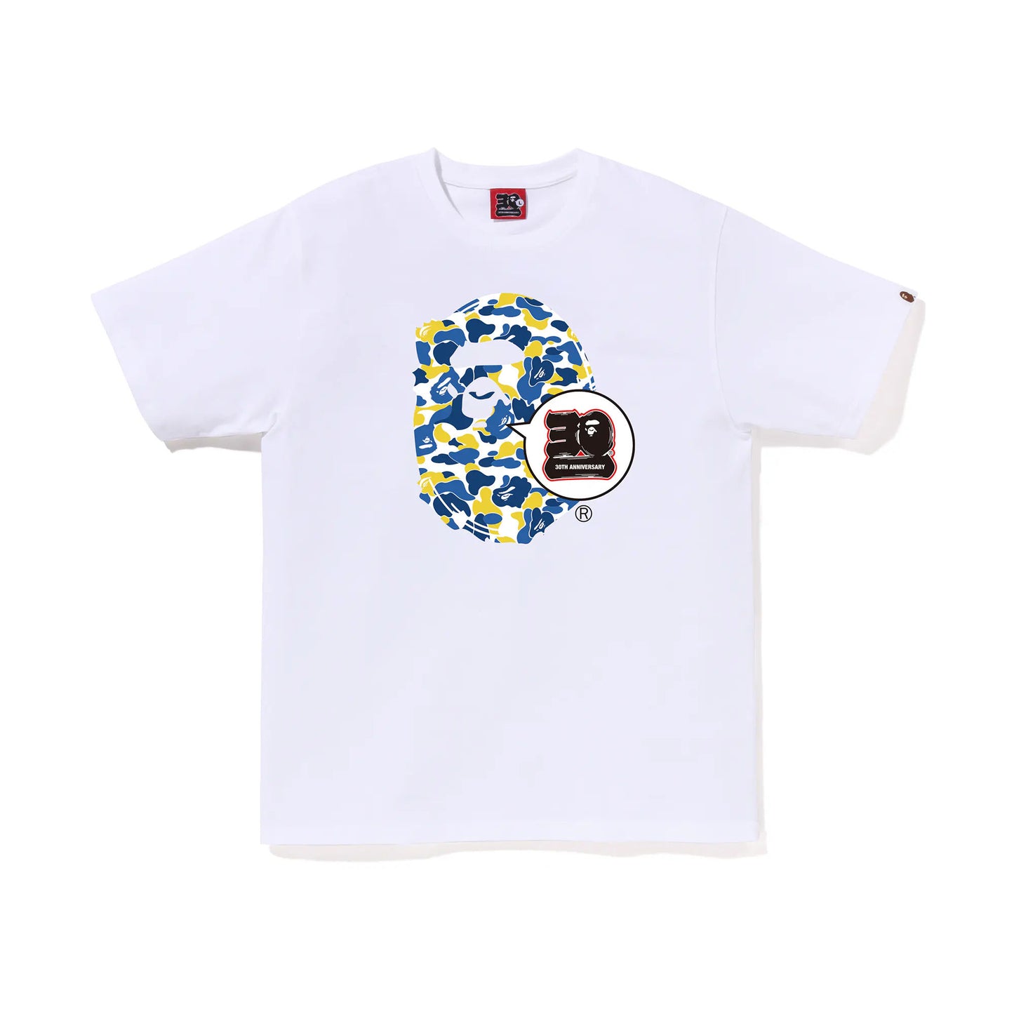 BAPE Store Shanghai Bape 30th Anniversary Ape Head Tee White